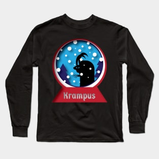 Krampus Snowglobe Long Sleeve T-Shirt